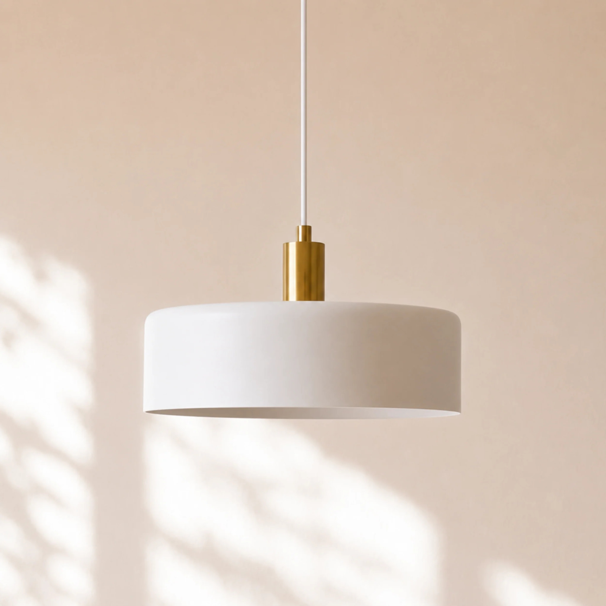 Suspension en métal blanc D35 cm - Nox