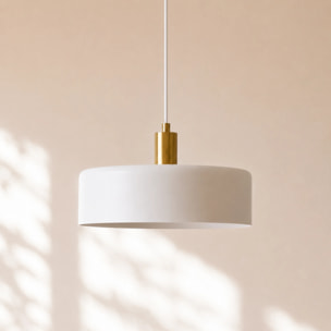 Suspension en métal blanc D35 cm - Nox