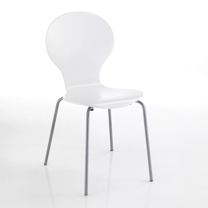 Tomasucci Lot de 4 CHAISES BALDI BLANC