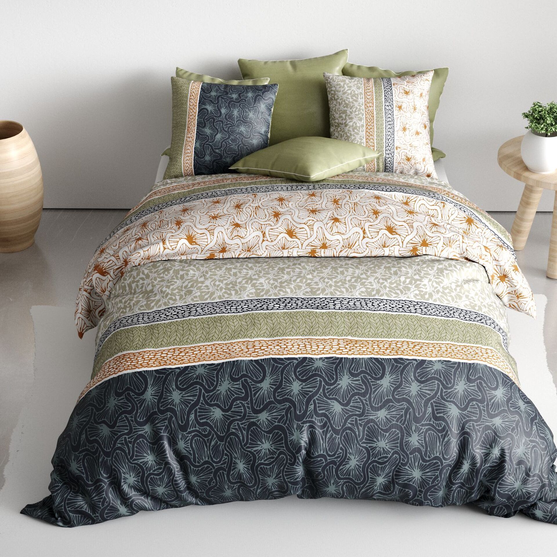 Parure Housse De Couette 100% coton 71fils Bella