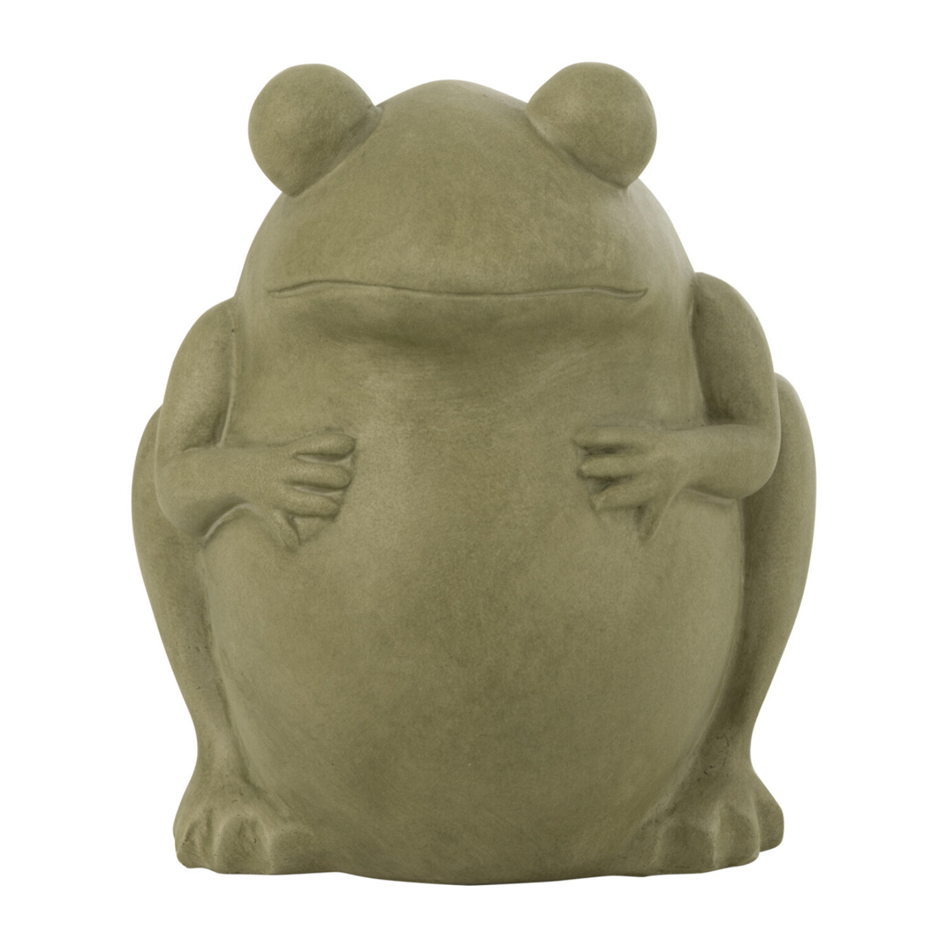 J-Line cache-pot Frog - céramique - vert - large - Ø 21 cm
