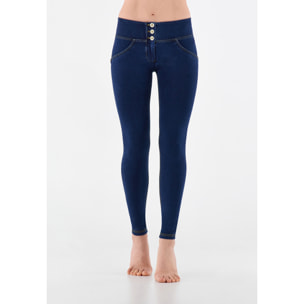 Jeggings push up WR.UP® skinny vita media in cotone organico