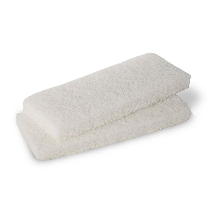 Semelles de rechange blanc EDMA pour platoir abrasif - 256855