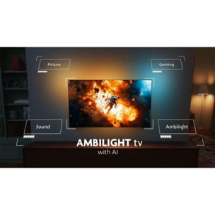 TV OLED PHILIPS 48OLED810 Ambilight 2025 (121cm)