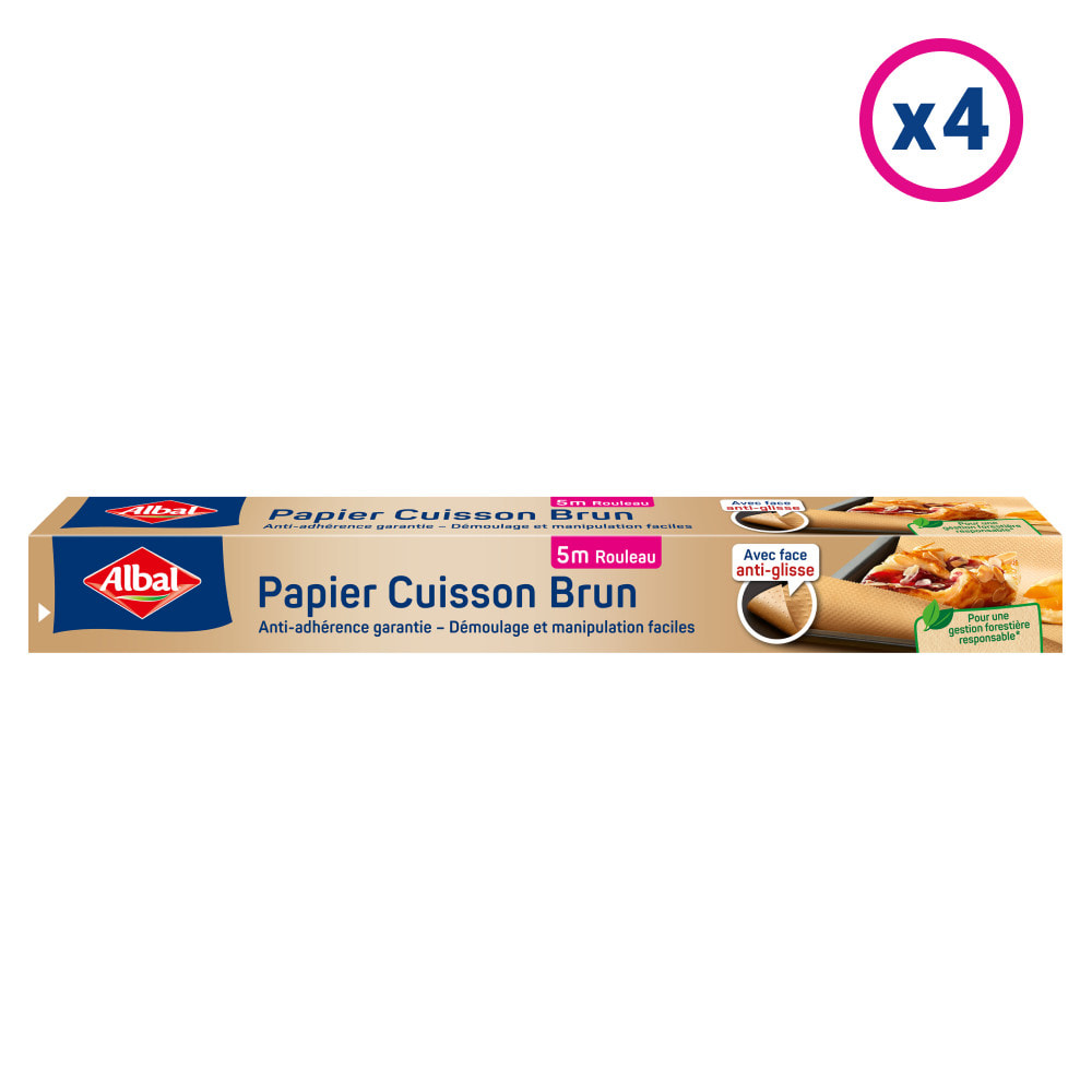 4x5m Papier Cuisson Brun (38 cm) - Albal