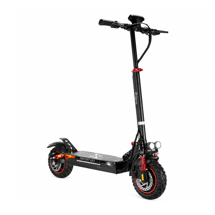 Trottinette Électrique Adulte  EBOOST GO –  Moteur 1200W -  Autonomie Jusqu'a 50 km - Pneu Cross 10" Tubeless - Batterie 54V/10Ah - Poids 23Kg
