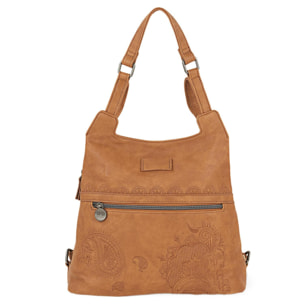 Bolso Mochila Mujer Lois Redwood Camel