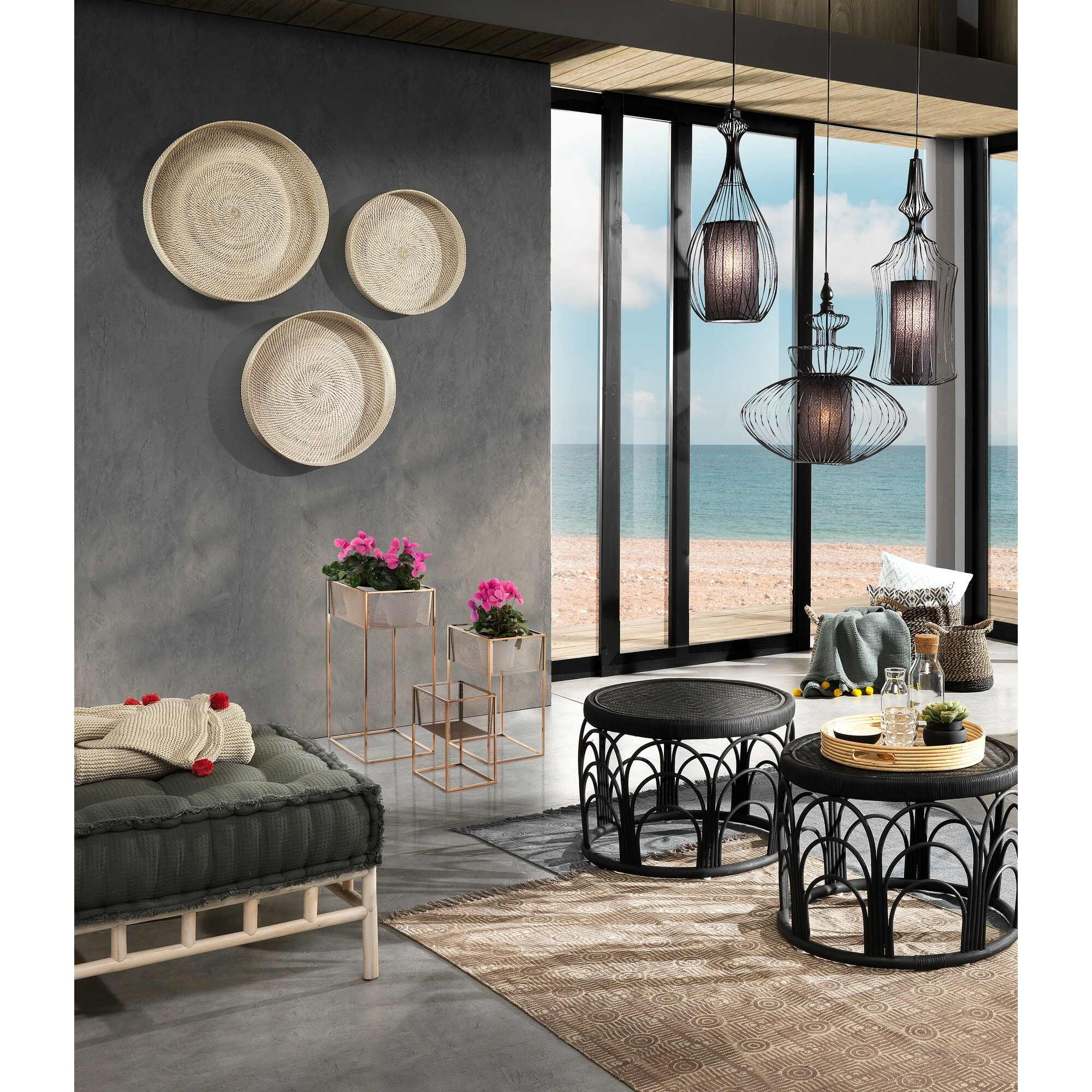 Tomasucci Set de 3 maniques NET GOLD Rose