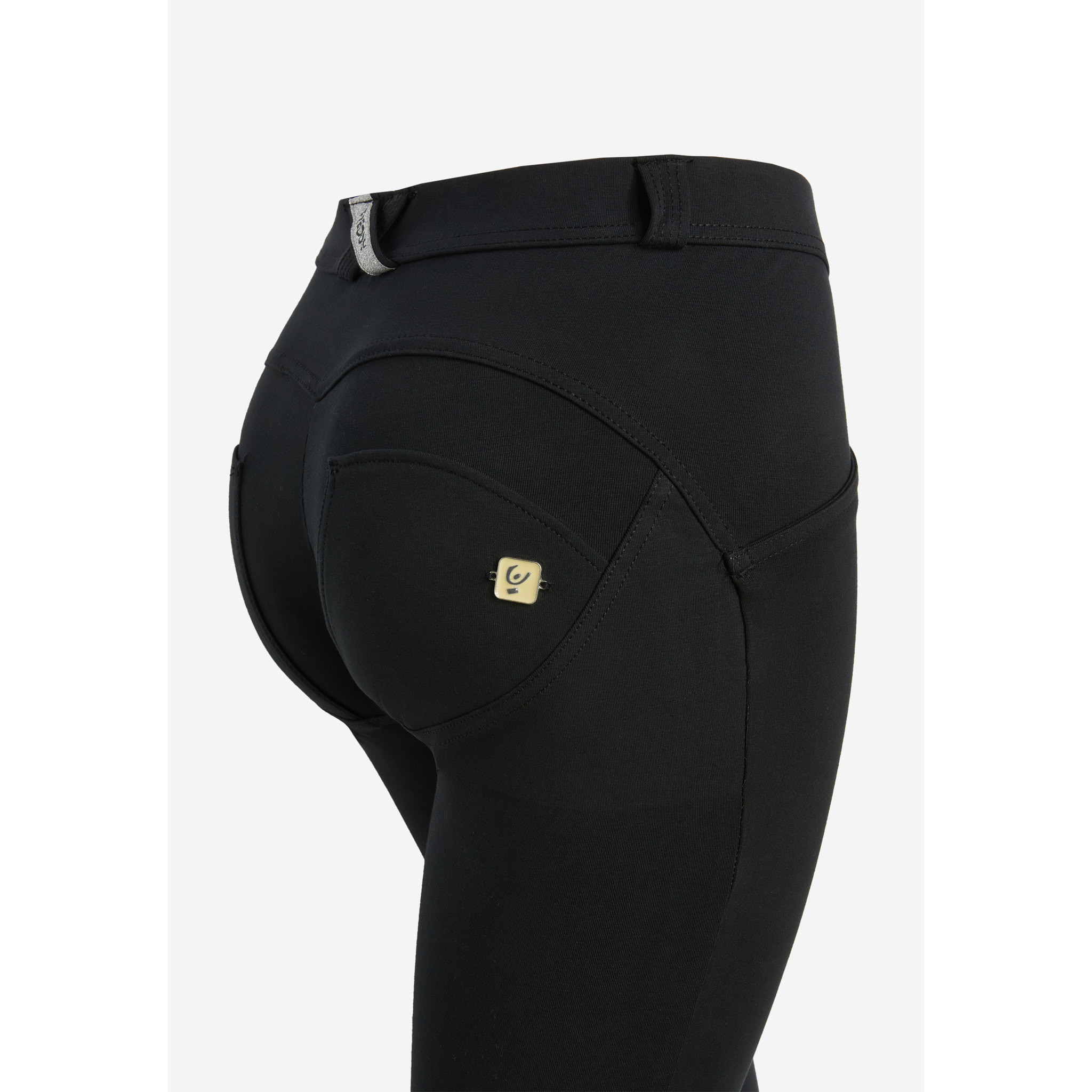 Pantaloni push up WR.UP® vita regular fondo flare in cotone