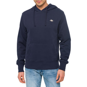 Felpa LIZARD con cappuccio in cotone Blu navy