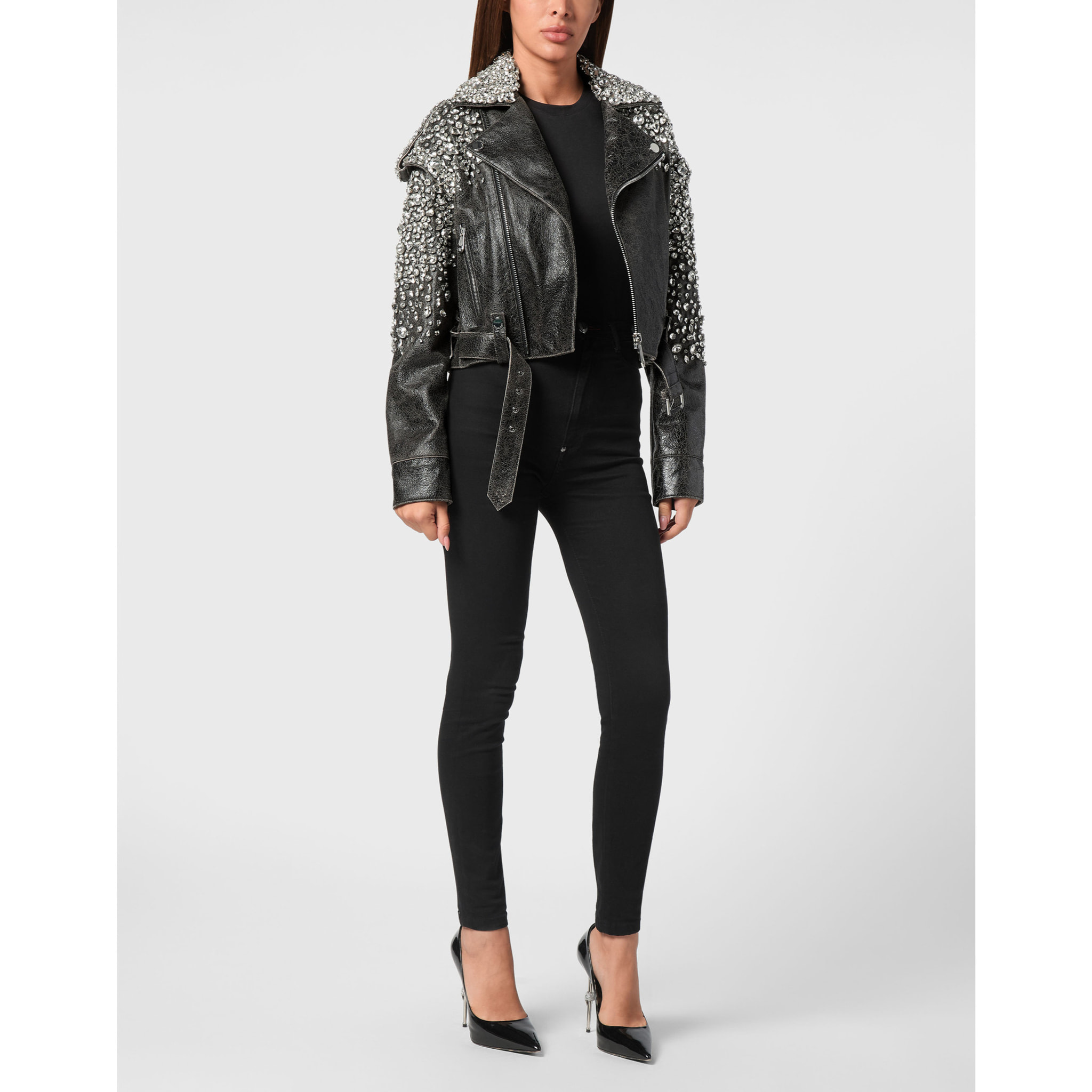 PHILIPP PLEIN Chaqueta biker oversize