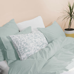 Housse de couette en percale de coton lavé, DOUCEUR LAVÉE