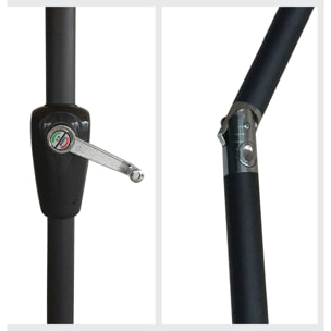 Parasol droit HAPUNA rond -