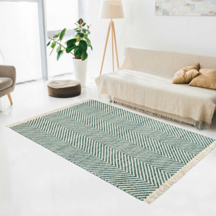 Tapis kilim tissé en laine motif simple DEGU