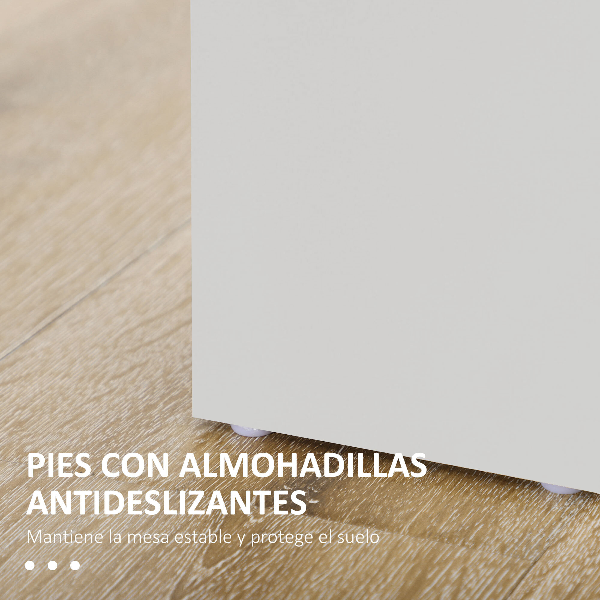 Mesa de Comedor para 4-6 Personas Mesa de Cocina Rectangular Estilo Moderno Carga 50 kg 120x69x75 cm Gris y Blanco