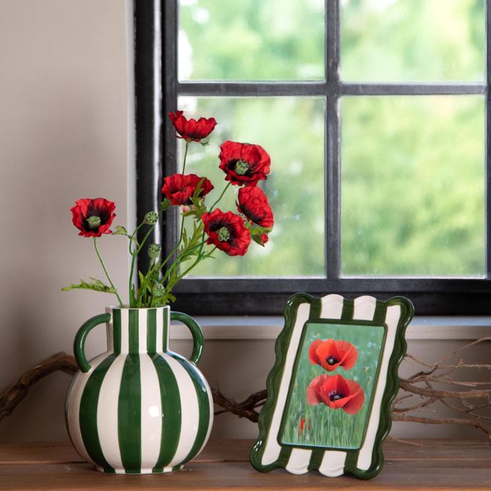 Porta foto con righe - 10xH16x2cm - Pezzi 3 - Bianchi Dino SpA