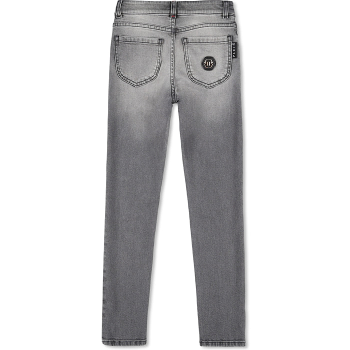 PHILIPP PLEIN Denim Trousers HEXAGON