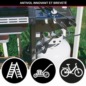 Câble de verrouillage ajustable Python™ MASTERLOCK L 1,8 m x Ø8 mm - Noir - 8418EURD