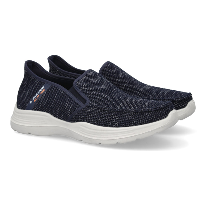 Zapatiilas deportivas comodas para hombre, con cierre elastico, diseño moderno y ligero