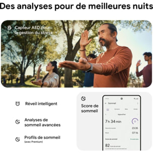 Montre santé FITBIT Charge 6 Argent et porcelaine