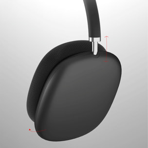 DAM Cascos P9 inalámbricos Bluetooth, ergonómicos. 18,5x8x20,5 Cm. Color: Rojo