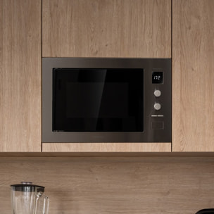 Cecotec Microonde da incasso con piatto Grandheat 2550 Built-In Steel