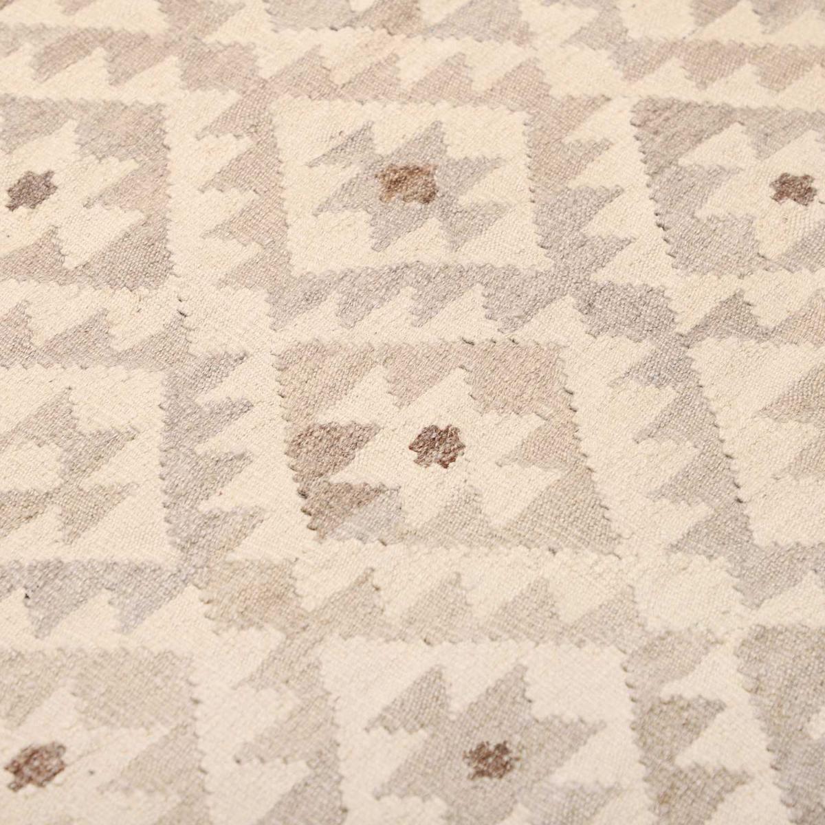 Tapis kilim, motif géométrique artisanal, tissé à plat, VOTUJU
