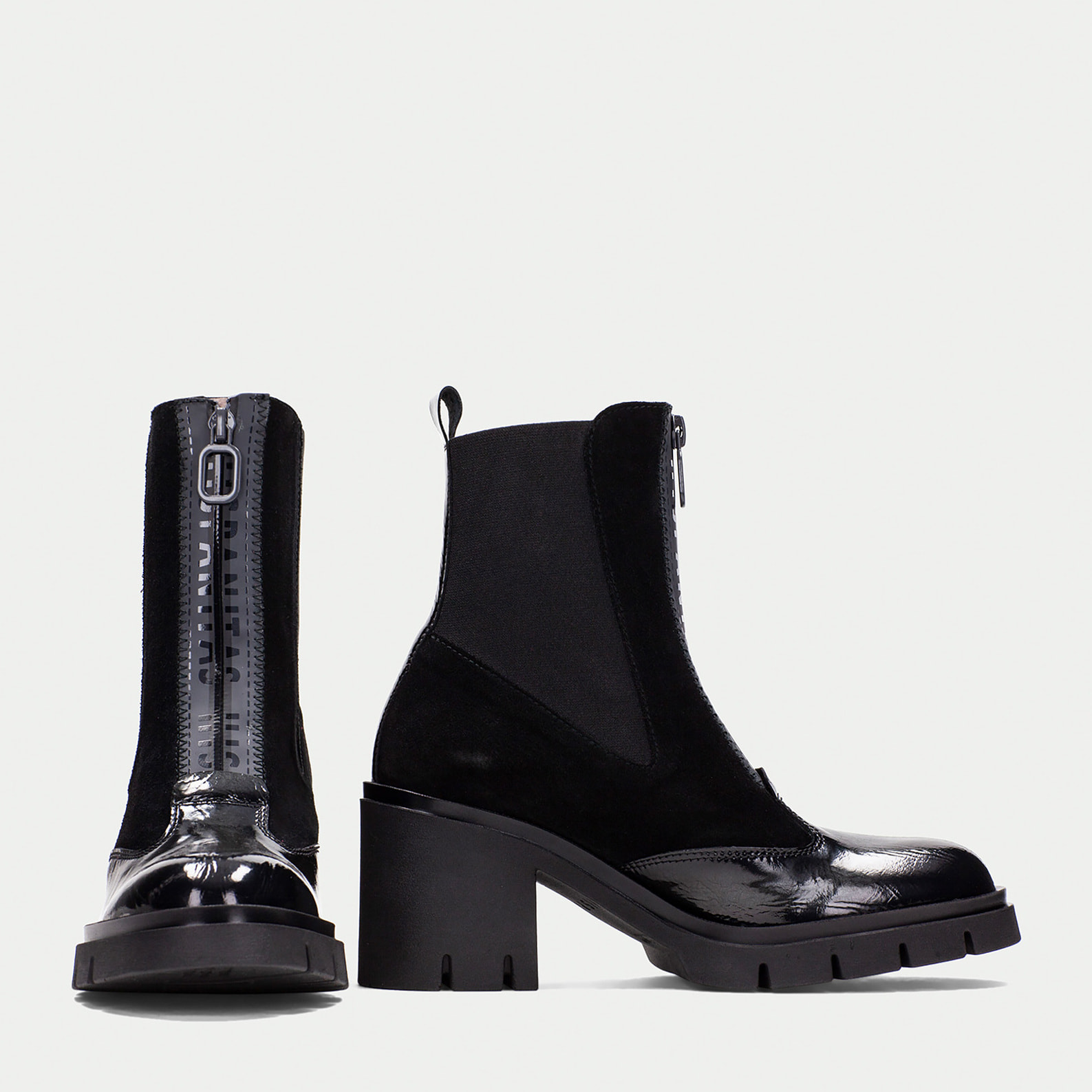 Botin Zurich Negro antracita 7 cm