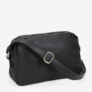 Bolso bandolera negro con tachas