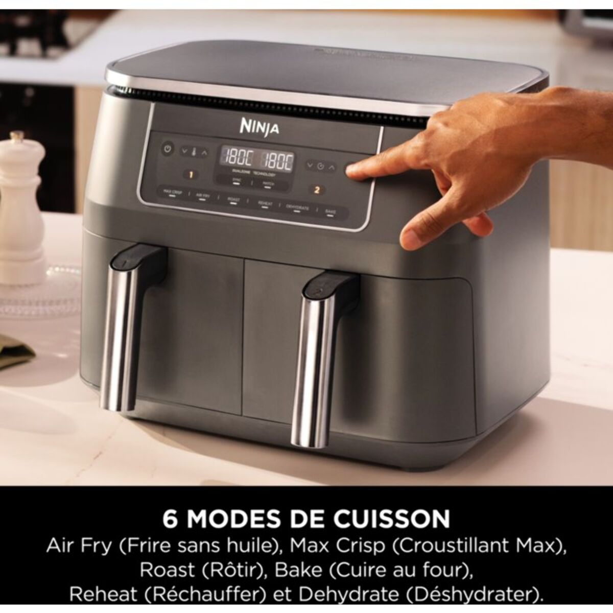 Friteuse sans huile NINJA Airfryer Foodi Dual Zone DZ300EU