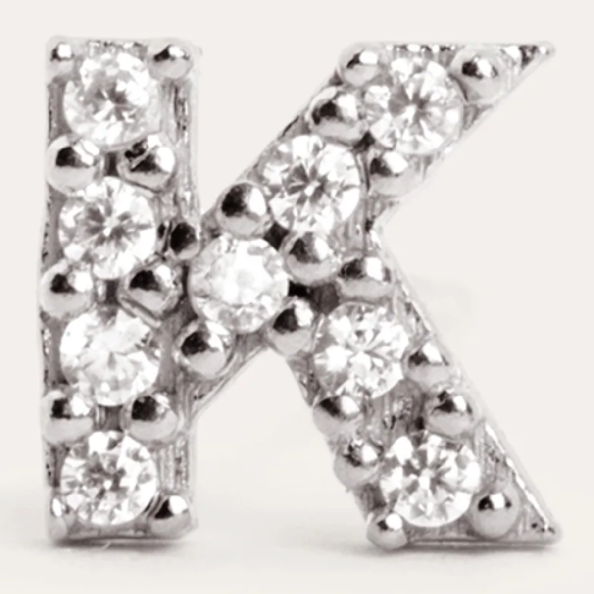 Pendiente Suelto Letter Sparks Plata