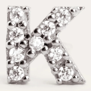 Pendiente Suelto Letter Sparks Plata