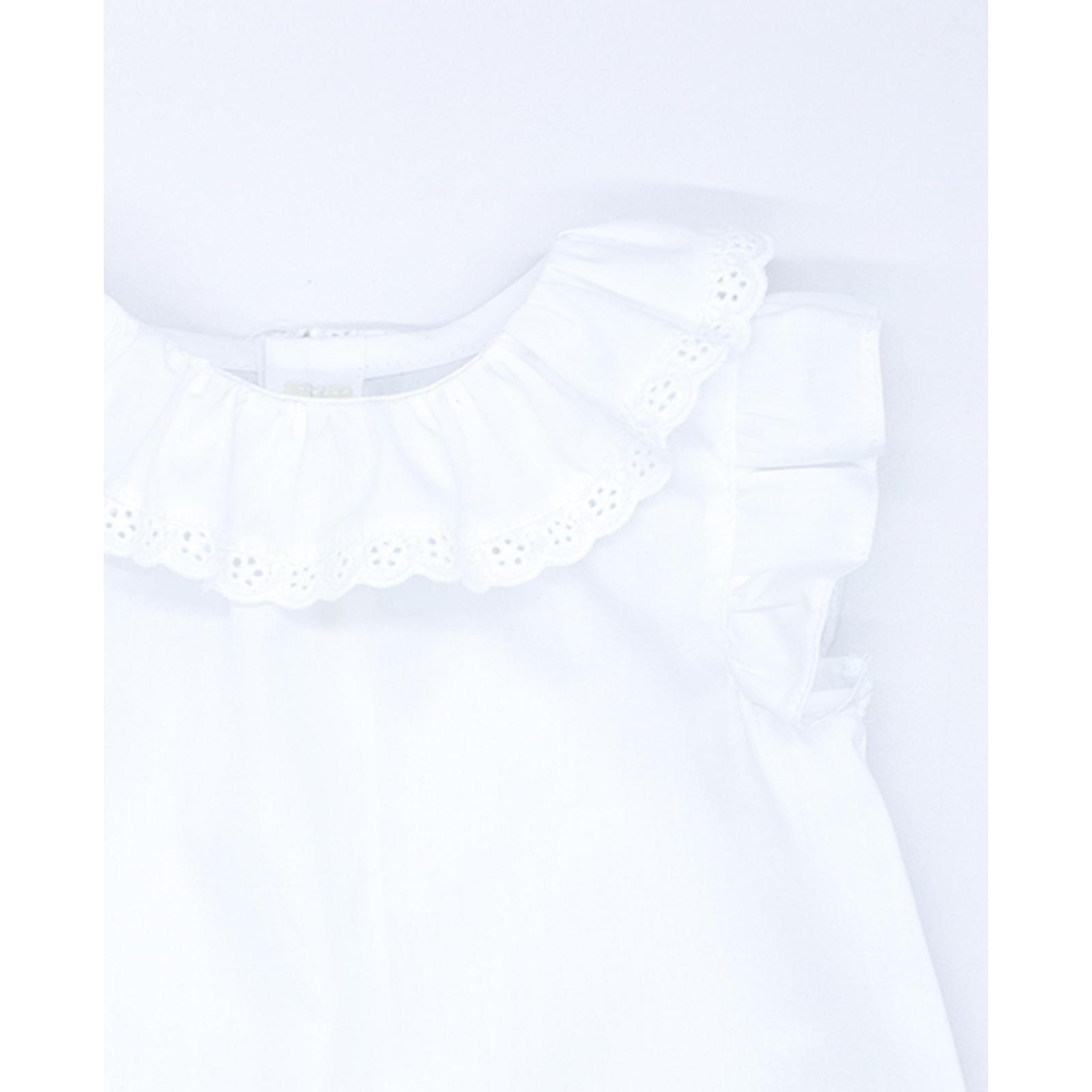 Blusa tira bordada popelín blanco