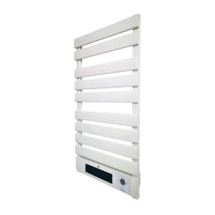 Sèche-serviettes électrique aluminium blanc display LED 1500W