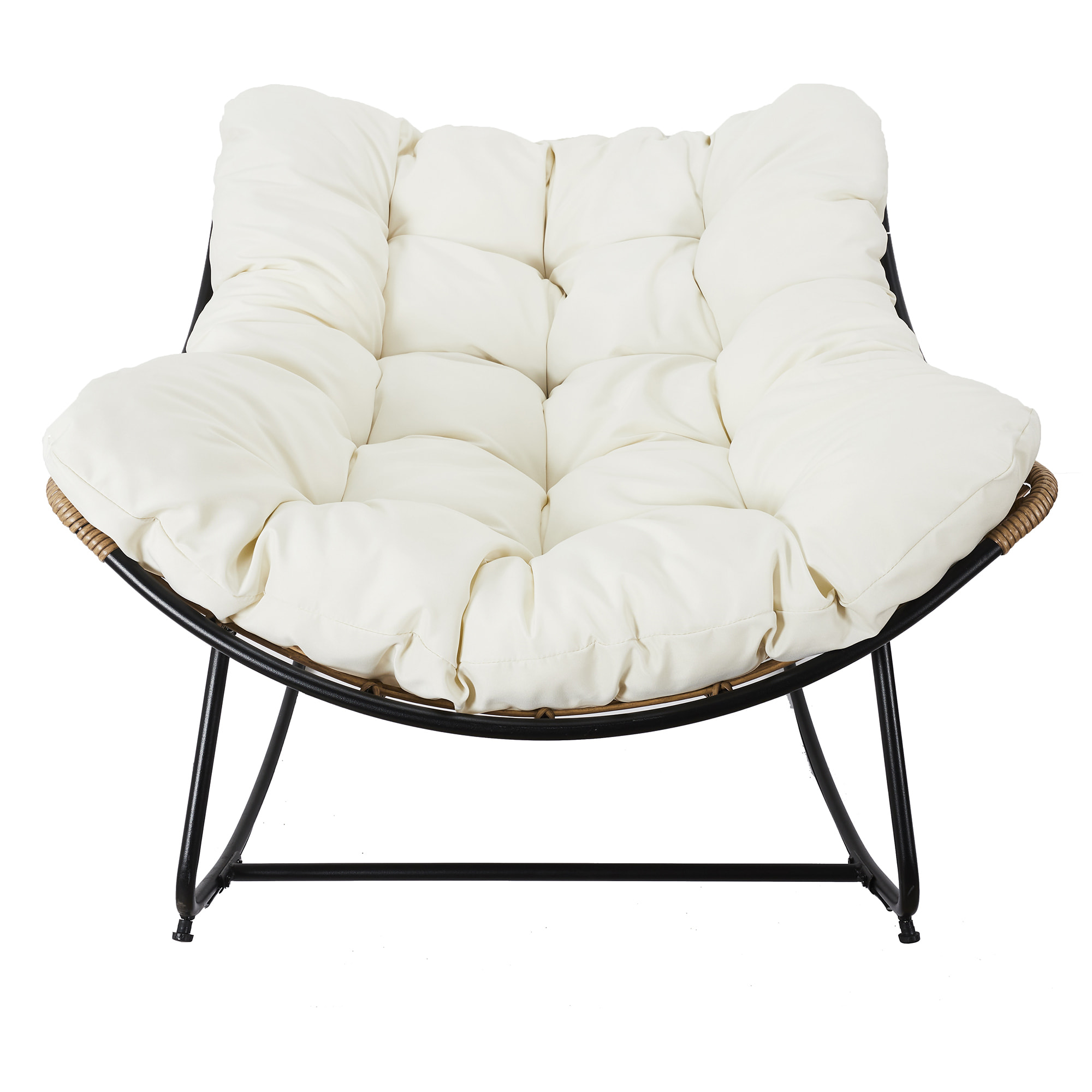 Fauteuil A Bacsule Tulum Coussin Beige