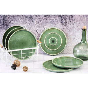 Assiette MAGMA Ø27cm - 6 pièces - Menthe