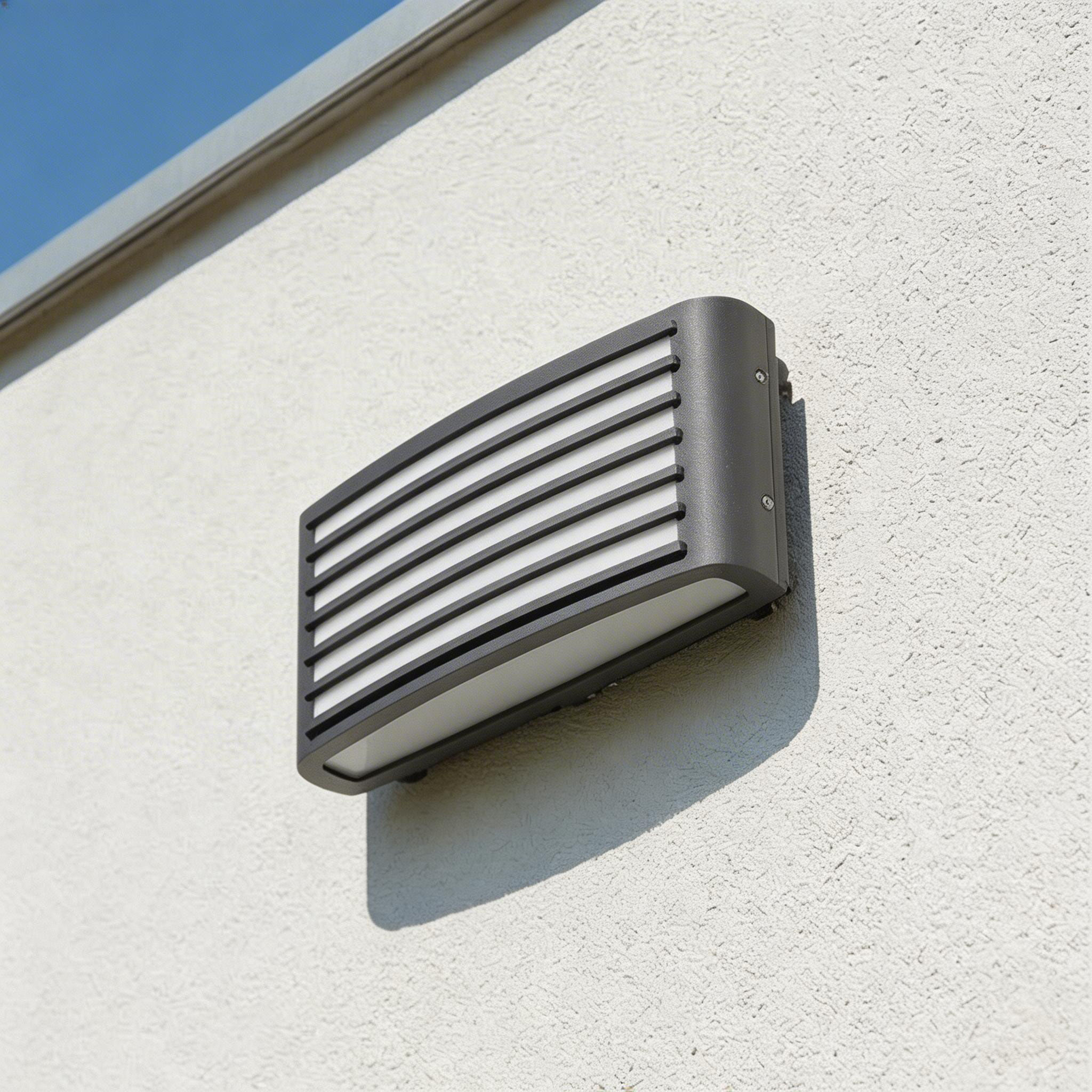 Forlight Zenitha aplique exterior negro con led blanco cálido 3000K