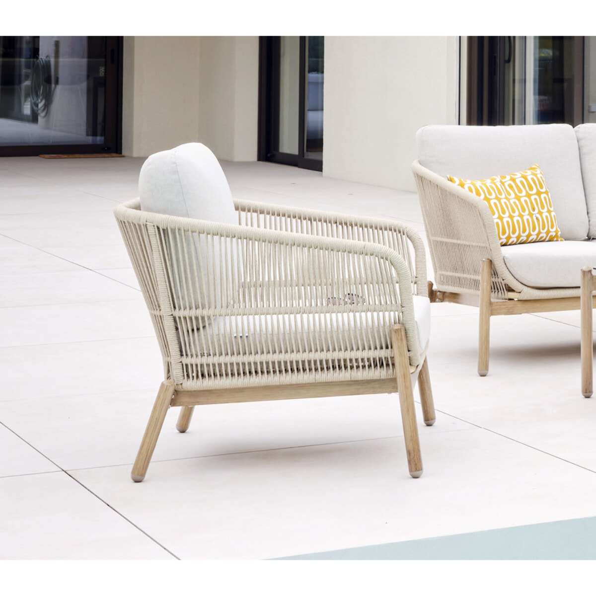 Salon de jardin en aluminium - 5 places - PALAWAN