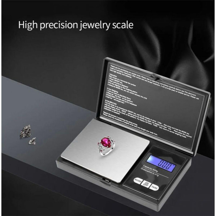 Balance électronique portative pour bijoux Herzberg HG04265