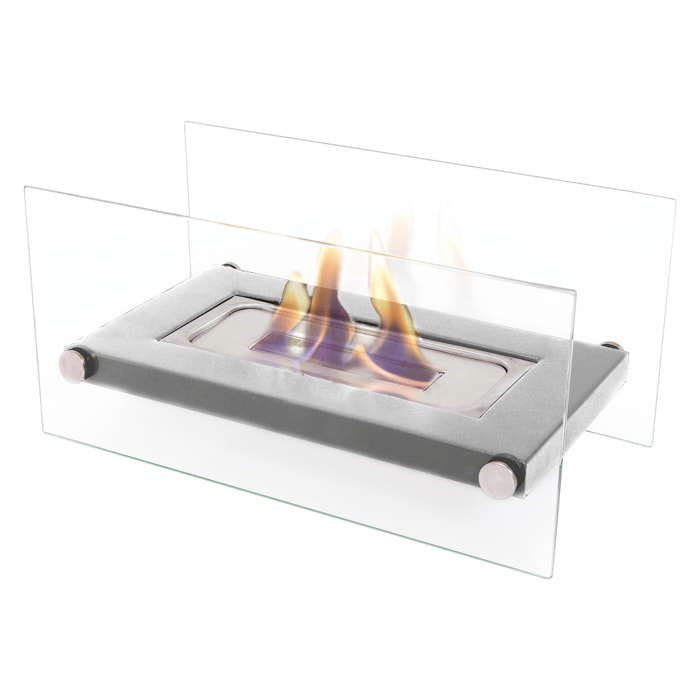 Cheminée éthanol de table en acier inoxydable