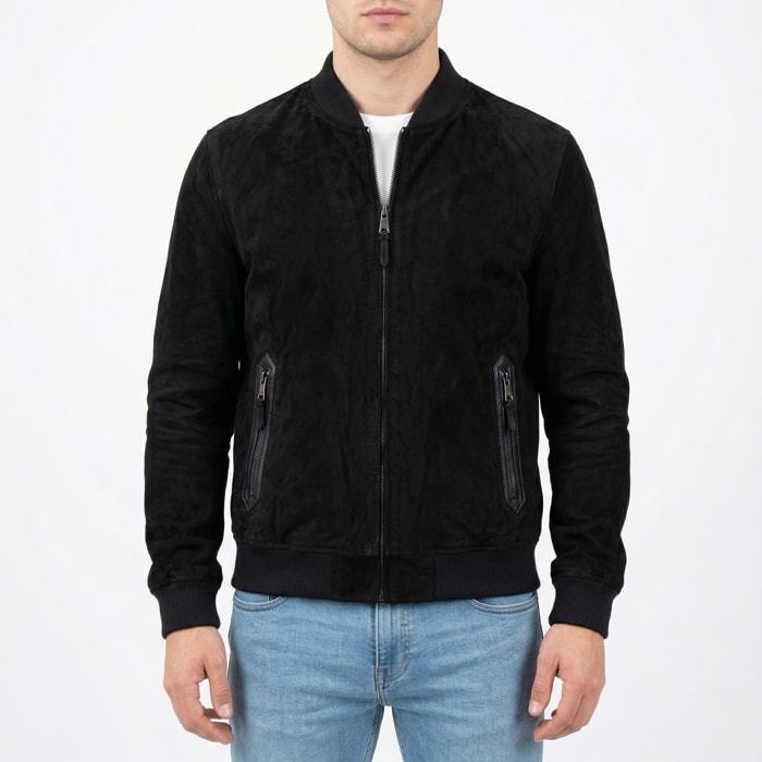 Giubbino varsity ecosuede