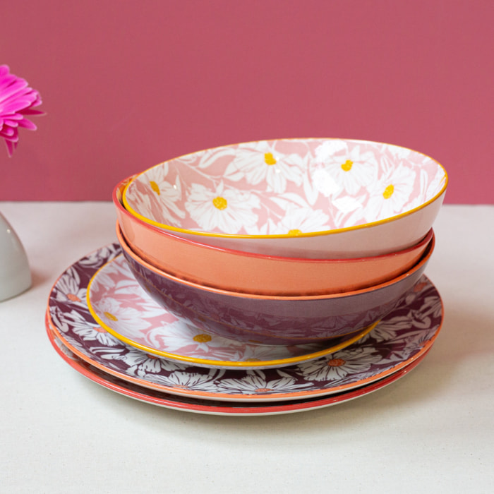 Lot de 6 assiettes creuses, OPHELIA