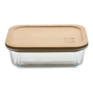 Bergner NATURALLY Hermético de 1L en vidrio de borosilicato