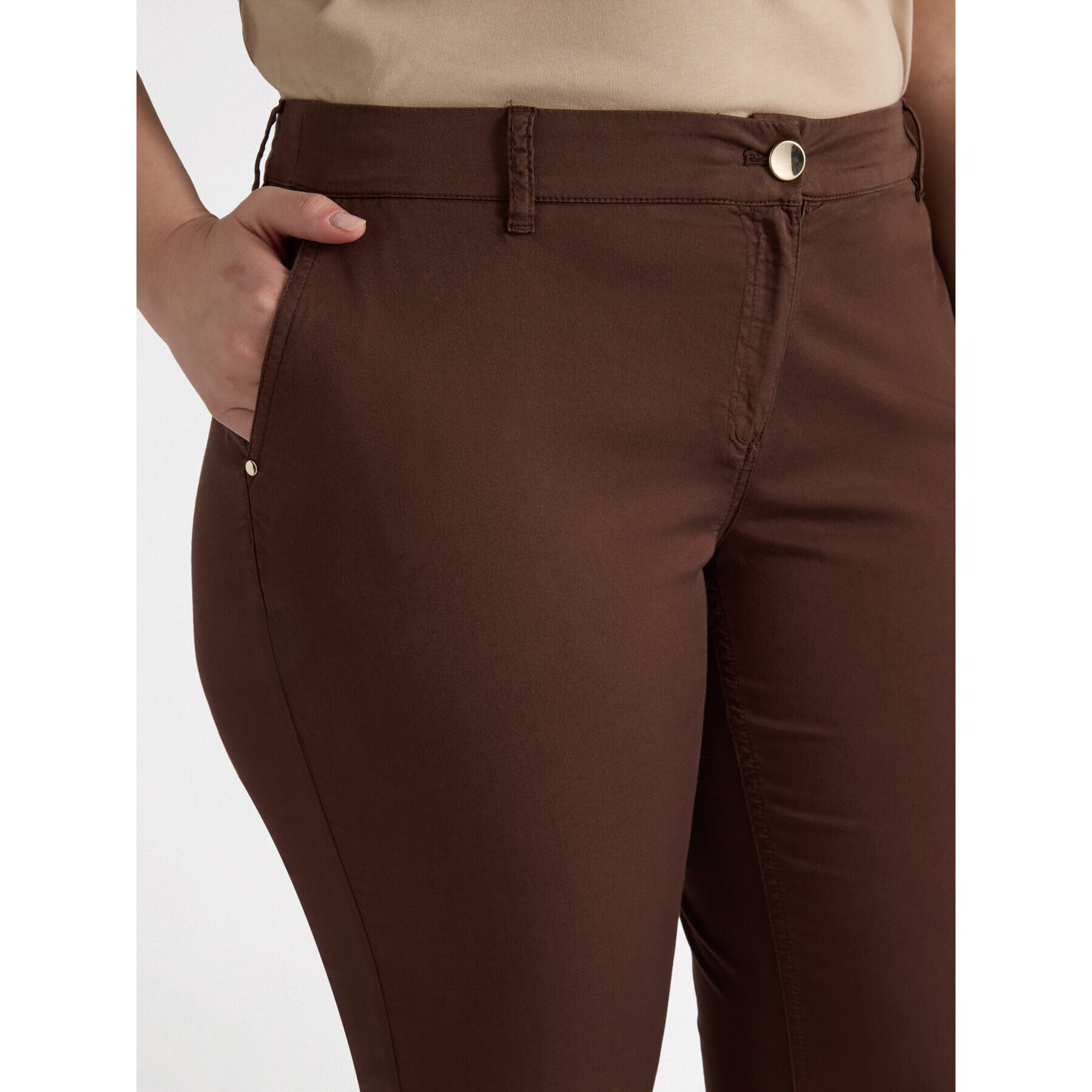 Fiorella Rubino - Pantalones modelo Nueva York - Marrón