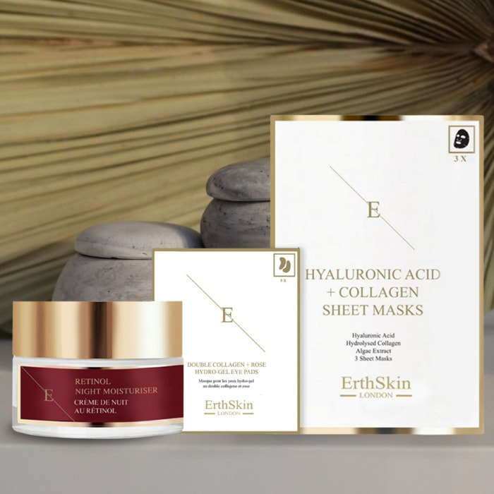 Set reparador nocturno y mascarilla para ojos