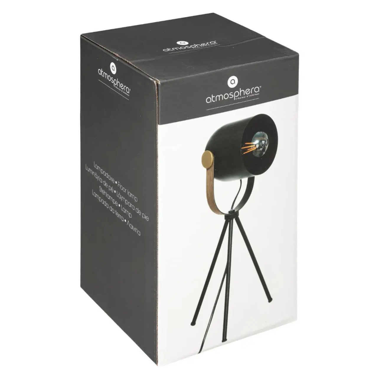 Lampe trépied "Bil" noir H45cm