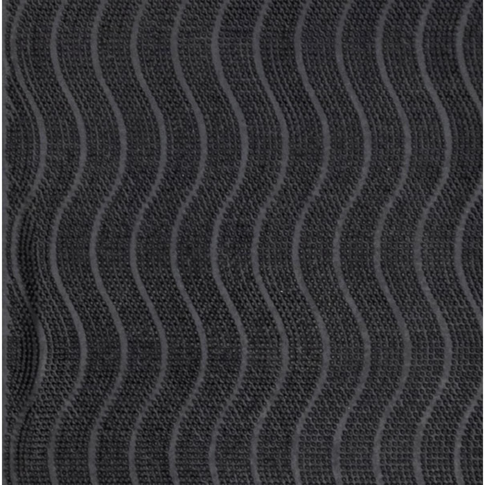 Paillasson géométrique en vagues, kilim tissé naturel, DUNE