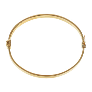 Bracciale Rigido Satinato placcato Oro Giallo 18Kt - Small/Medium