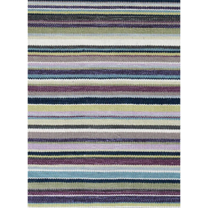 Tapis kilim fait main en laine motif géométrique