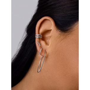 Orecchino Singolo 3 Star in Argento